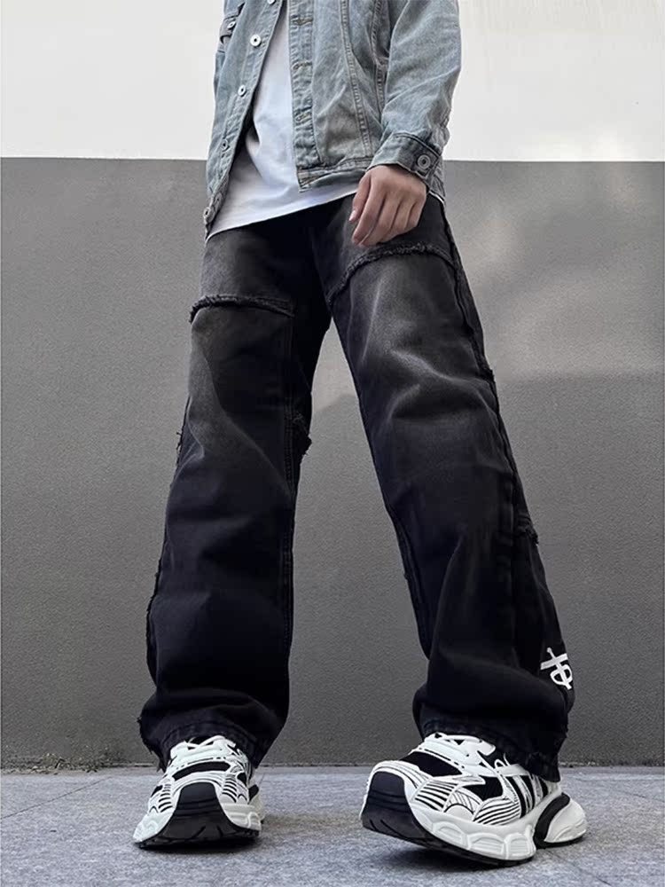 American Vibe Print Men's Jean – Streetwear Brand With K Bewertung und Preis
