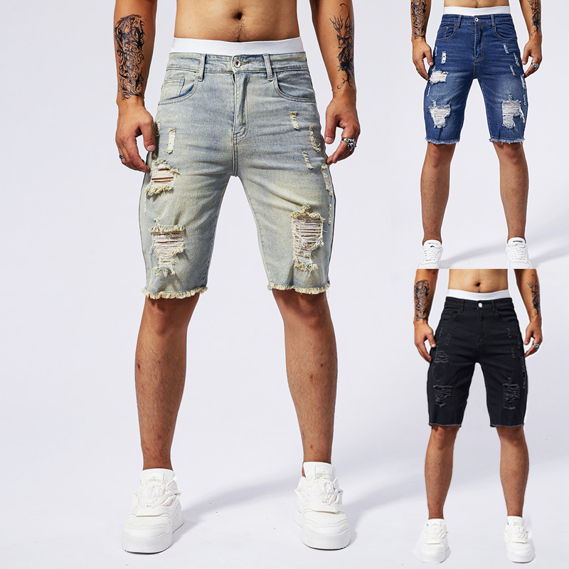 2025 Summer New Men's Ripped D – Streetwear Brands Bewertung und Preis