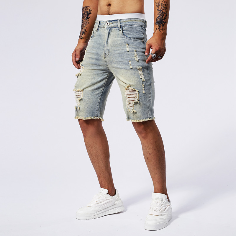 2025 Summer New Men's Ripped D – Streetwear Brands Bewertung und Preis