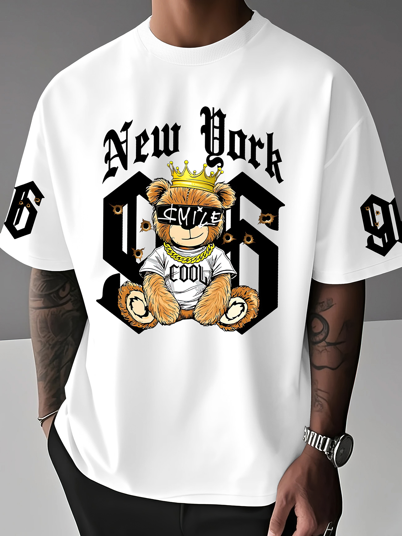 Men's Oversized New York Hip H – Gothic Streetwear Brand Bewertung und Preis