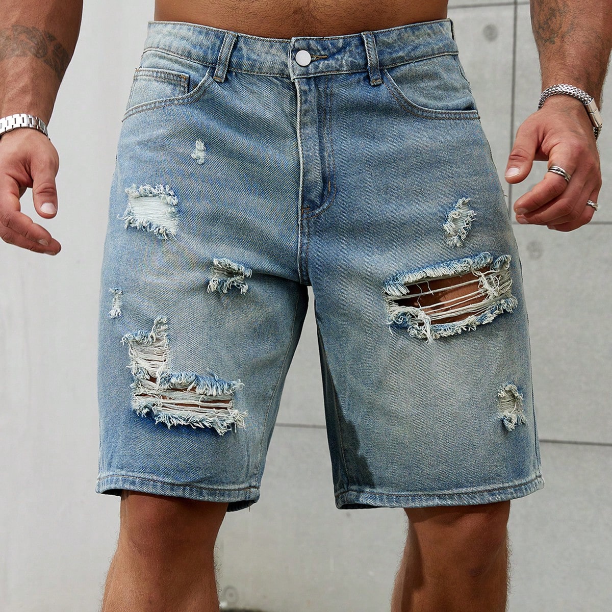 New Fashion Mens Ripped Short  – Streetwear Brand Jeans Bewertung und Preis