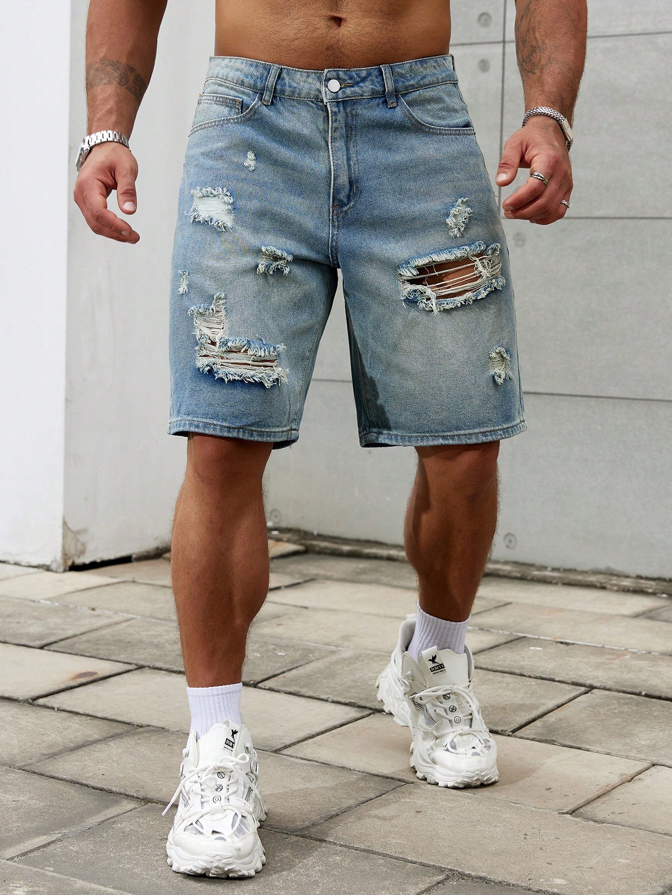 New Fashion Mens Ripped Short  – Streetwear Brand Jeans Bewertung und Preis