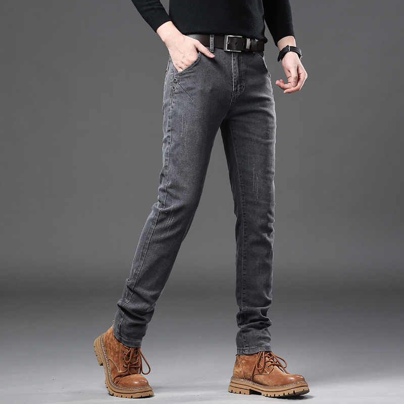 New Pure Gray Korean Slim Jean – Streetwear Brand Jeans Bewertung und Preis