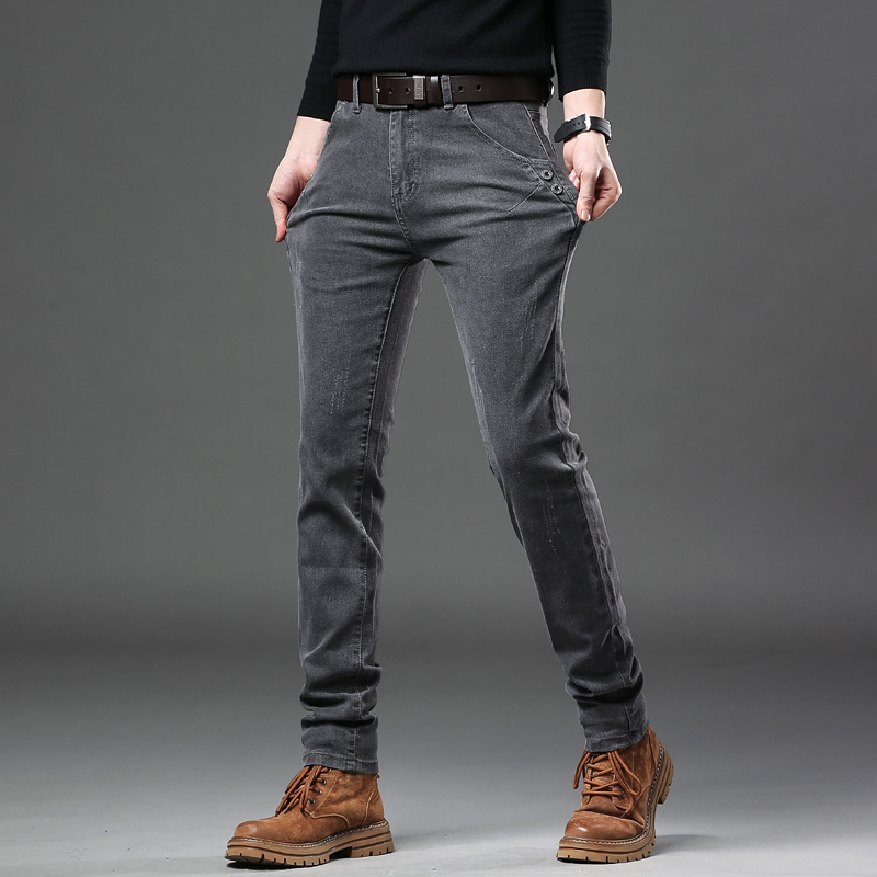 New Pure Gray Korean Slim Jean – Streetwear Brand Jeans Bewertung und Preis