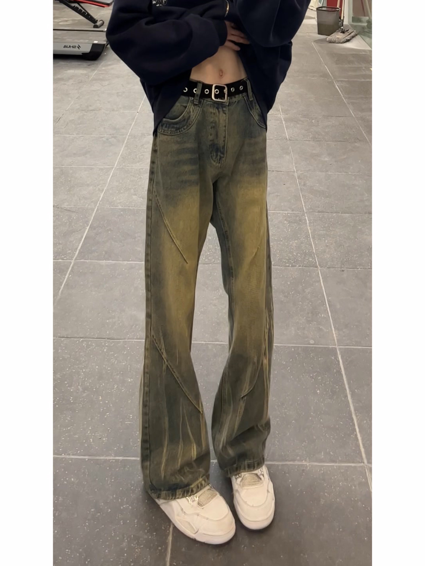 Washed Tie Dye Flared Men's Je – Streetwear Brand Jeans Bewertung und Preis