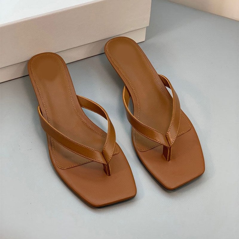 Luxury Brand Leather Heeled Fl – Streetwear Brands Bewertung und Preis