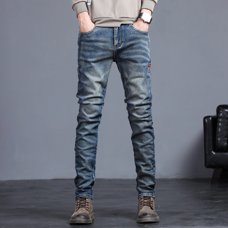 Men's Fashion Vintage Jeans Au – Streetwear Brand Jeans Bewertung und Preis